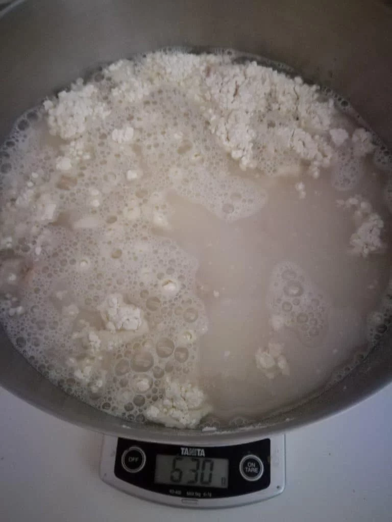 rajoutez l'eau