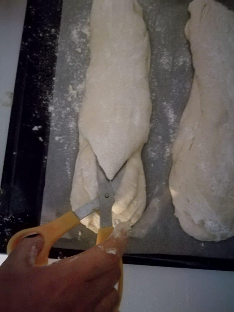 couper la pâte