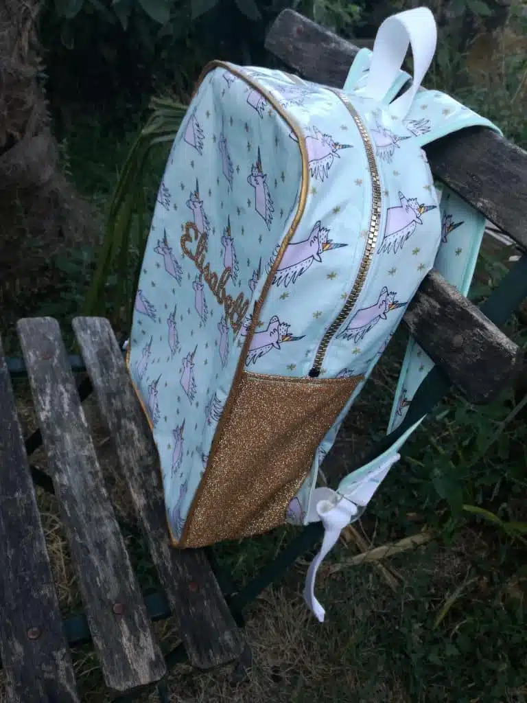 Tuto sac à dos pour la maternelle côté