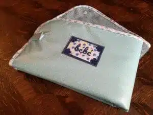 Tuto de ma pochette à langer nomade