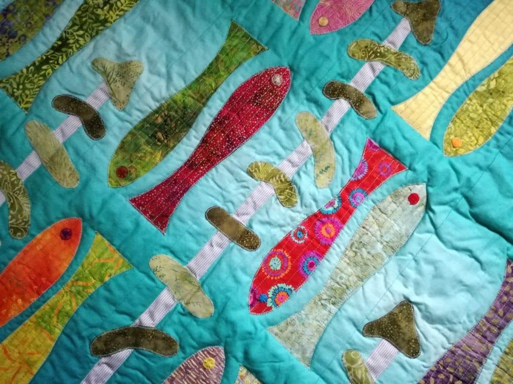 Tapis patchwork de poissons pour mes enfants